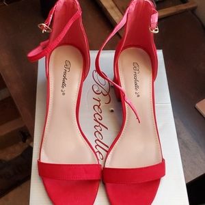 Size 9 Red Block Heel